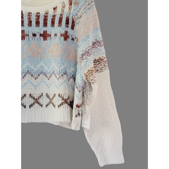 NWT Anthropologie Plush Cropped Pullover Sweater - M/L Petite - Picture 8 of 10